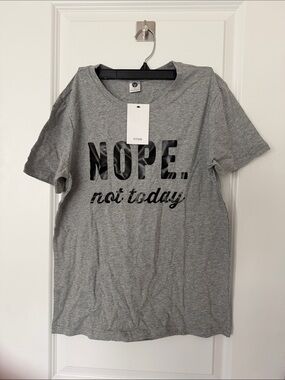 Women’s 'NOPE. not today' Graphic Tee — Gray